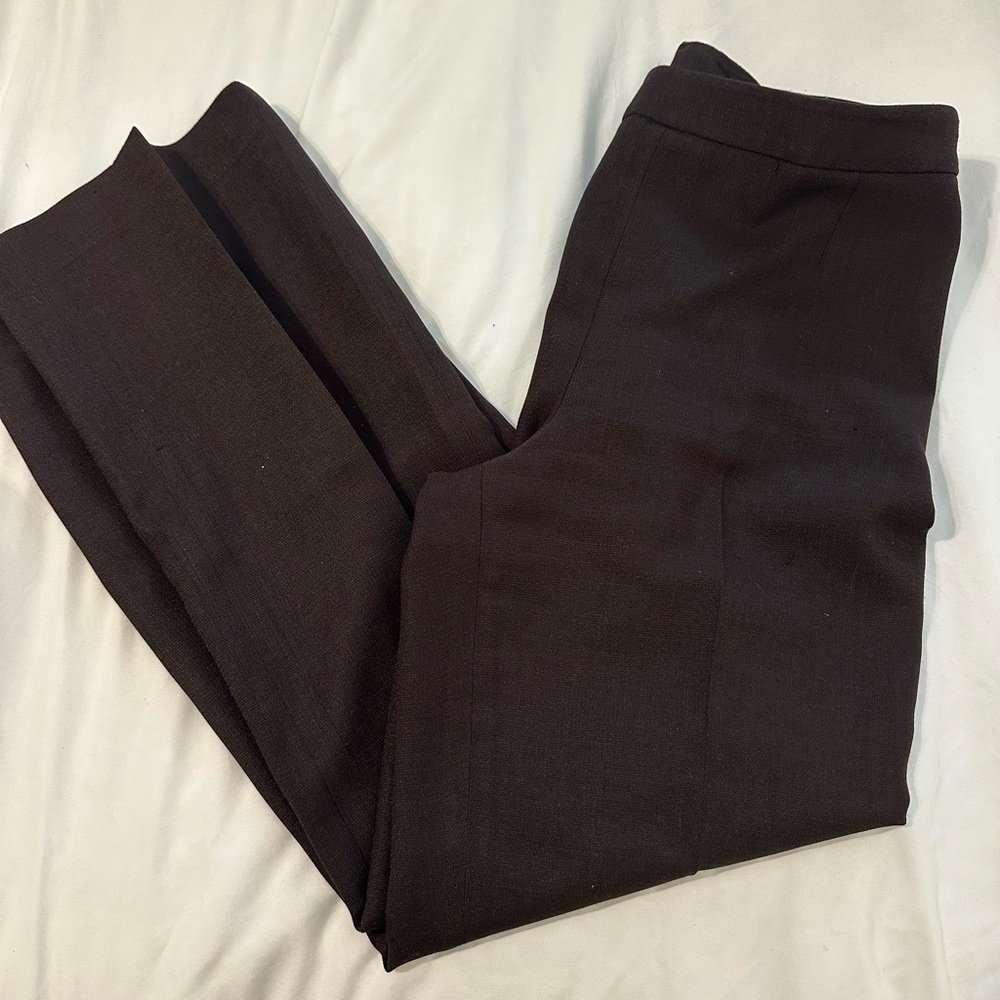 Le Suit Women's Dark Brown Pantsuit
